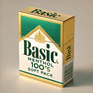 Basic Menthol 100’s Gold Box of 10 Packs Soft