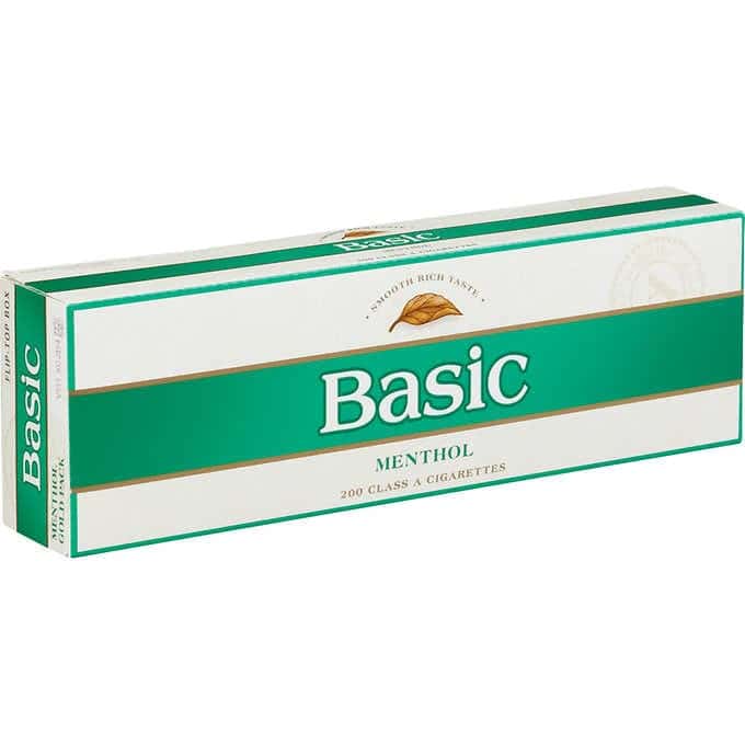 Basic Menthol Gold Pack Box of 10 Packs