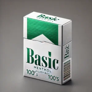 Basic Menthol 100’s Silver Box of 10 packs