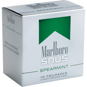 Marlboro Snus Spearmint Box of 10 Foil-packs