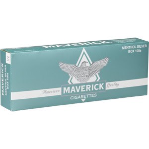 Maverick Menthol Silver 100s Box of 10 packs