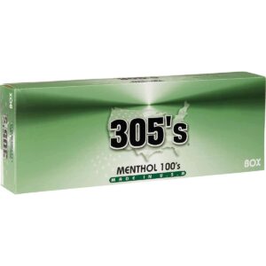 305’s Menthol 100s Box of 10 packs
