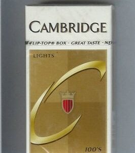 Cambridge Lights 100s Box of 10 packs