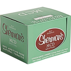 Nat Sherman Sherman’s MCD Menthol Box