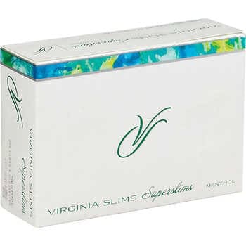 Virginia Slims Menthol Superslims 100s Box of 10 packs