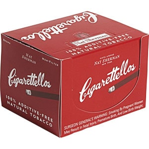 Nat Sherman Naturals Cigarettellos Box