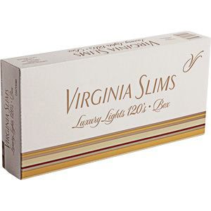 Virginia Slims Luxury Lights 120s Box of 10 packs