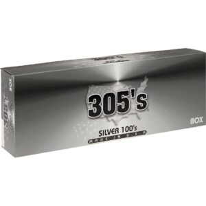 305’s Silver 100s Box of 10 packs