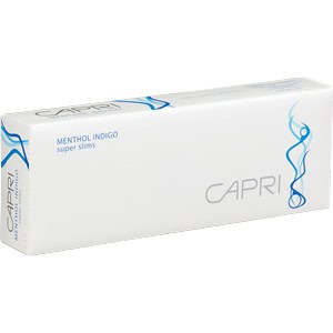 Capri Menthol Indigo 100’s Box of 10 packs