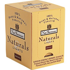 Nat Sherman Naturals Lights Brown Box