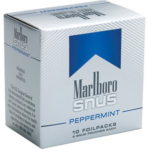 Marlboro Snus Peppermint Box of 10 Foil-packs