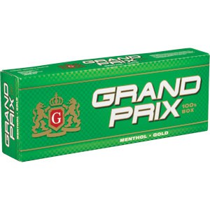 Grande Prix Menthol Gold 100s Box of 10 packs