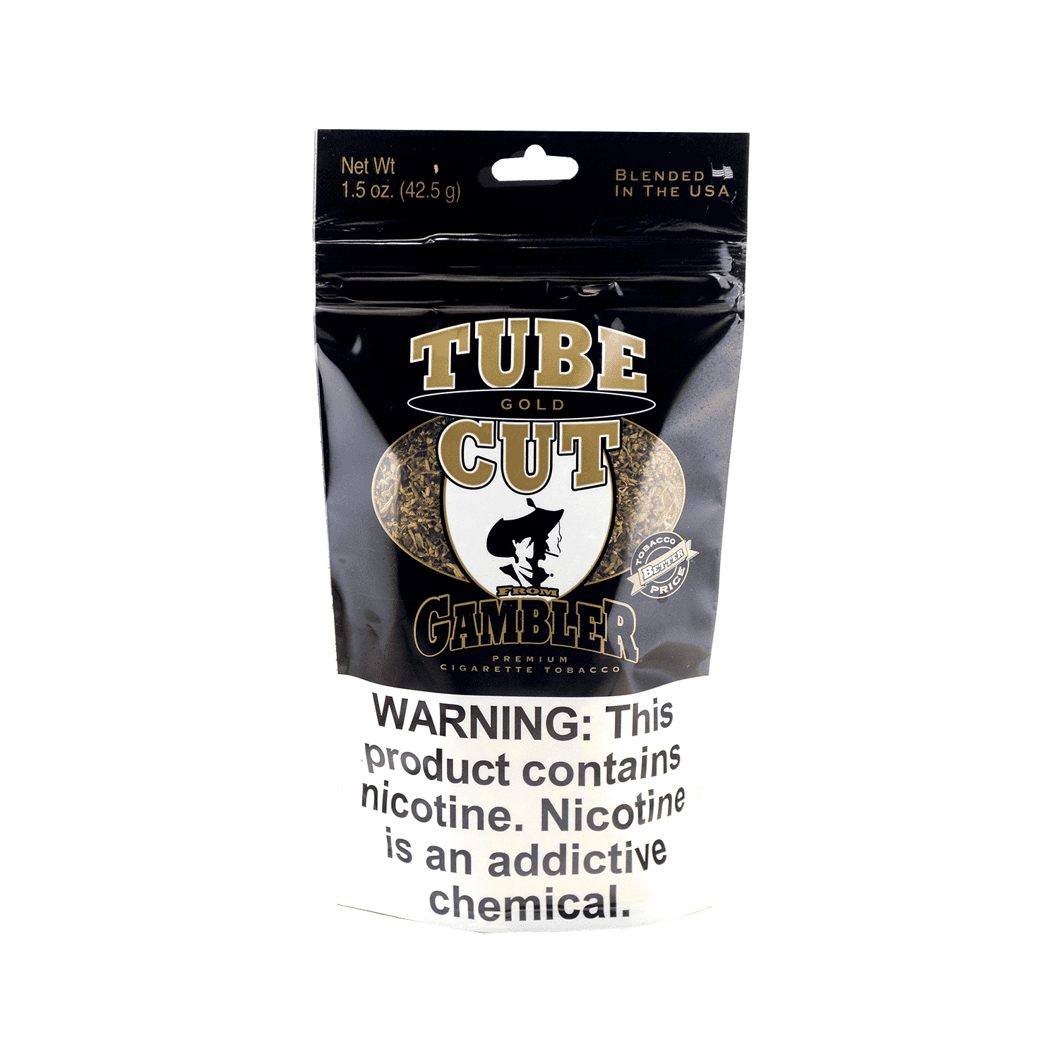 Gambler Tube Cut Gold 1.5 oz. Bag
