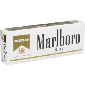 Marlboro Gold Pack 100’s Box of 10 Packs
