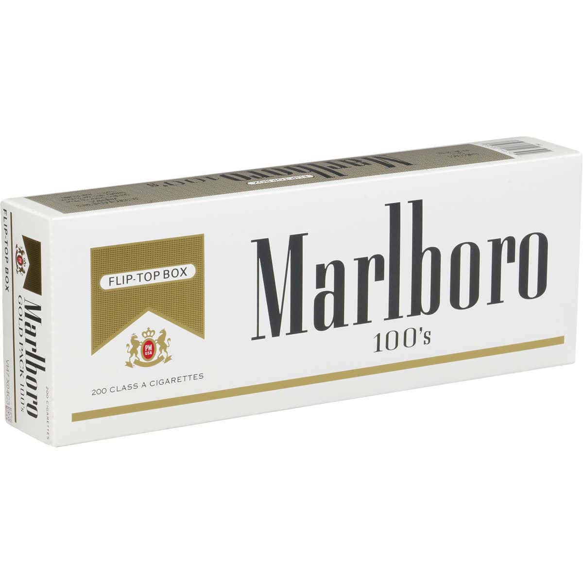 Marlboro Gold Pack 100’s Box of 10 Packs