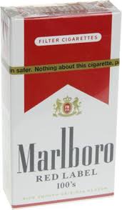 Marlboro Red Label 100’s Box of 10 Packs