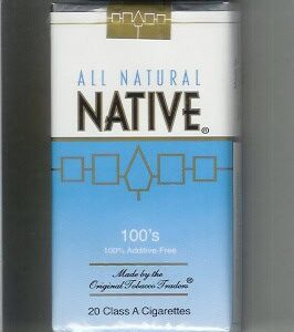Native, 100’s Soft box of 10 packs (Pale Blue)