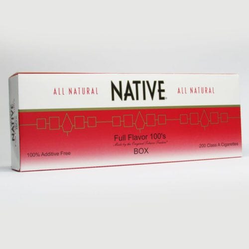 Native, Full Flavor 100’s Box of 10 packs