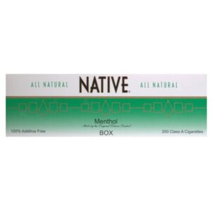 Native, Menthol King Box of 10 packs (Green)