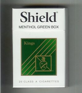 Shield Menthol Green Kings Box of 10 packs