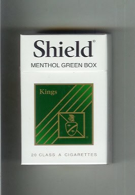 Shield Menthol Green Kings Box of 10 packs