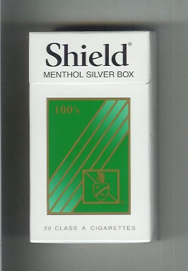 Shield Menthol Silver 100’s Box of 10 packs