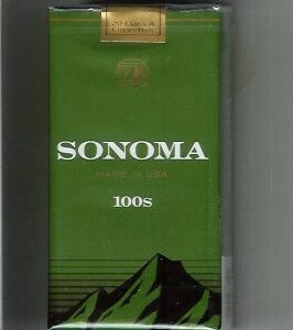 Sonoma Menthol Dark Green 100’s Soft box of 10 packs