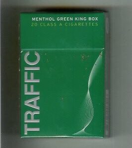 Traffic Menthol Green King Box of 10 packs