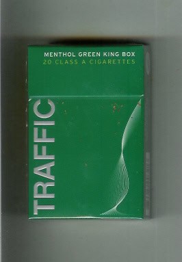 Traffic Menthol Green King Box of 10 packs