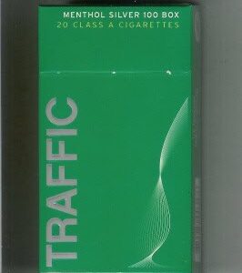 Traffic Menthol Silver 100 Box of 10 packs
