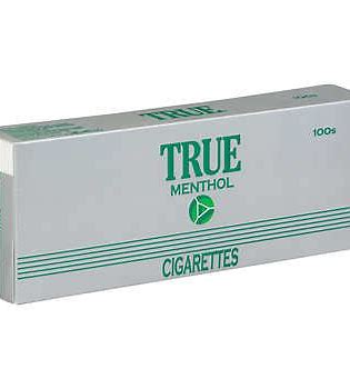 True Menthol 100s Soft box of 10 packs