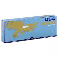 USA Gold Blue 100s Soft box of 10 packs