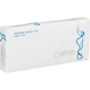 Capri Menthol Indigo 120’s Box of 10 packs